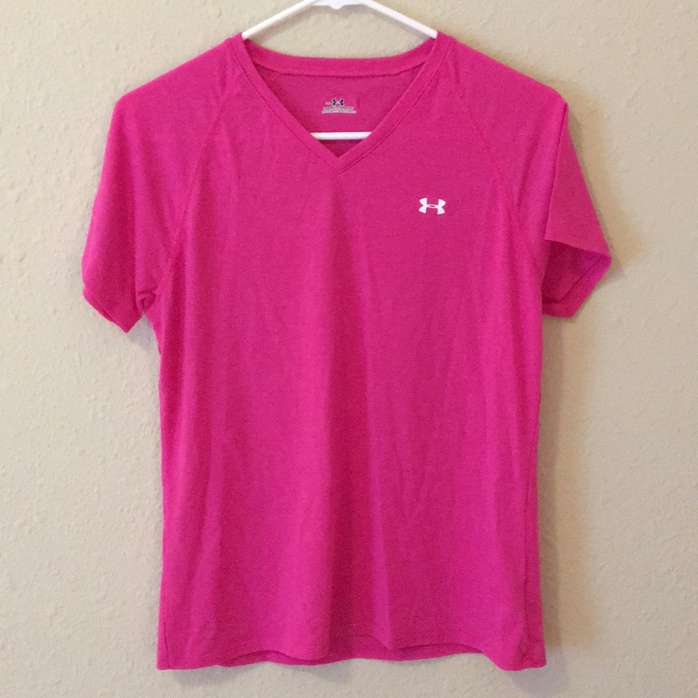 Pink Under Armour Work Out Tee